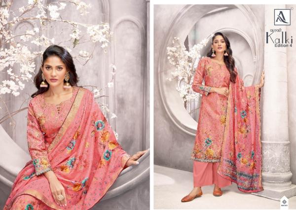 Alok Kalki 4 Jacquard Print Unstich Dress Material Edition